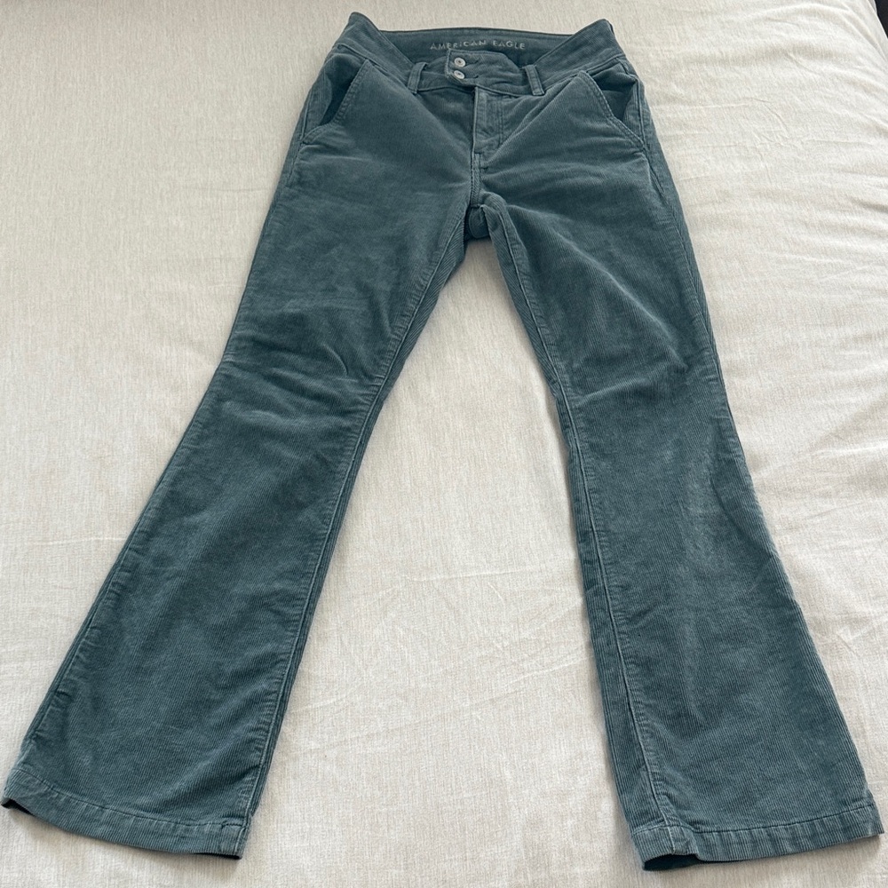 American Eagle Outfitters High Rise Kick Boot Corduroy Pants